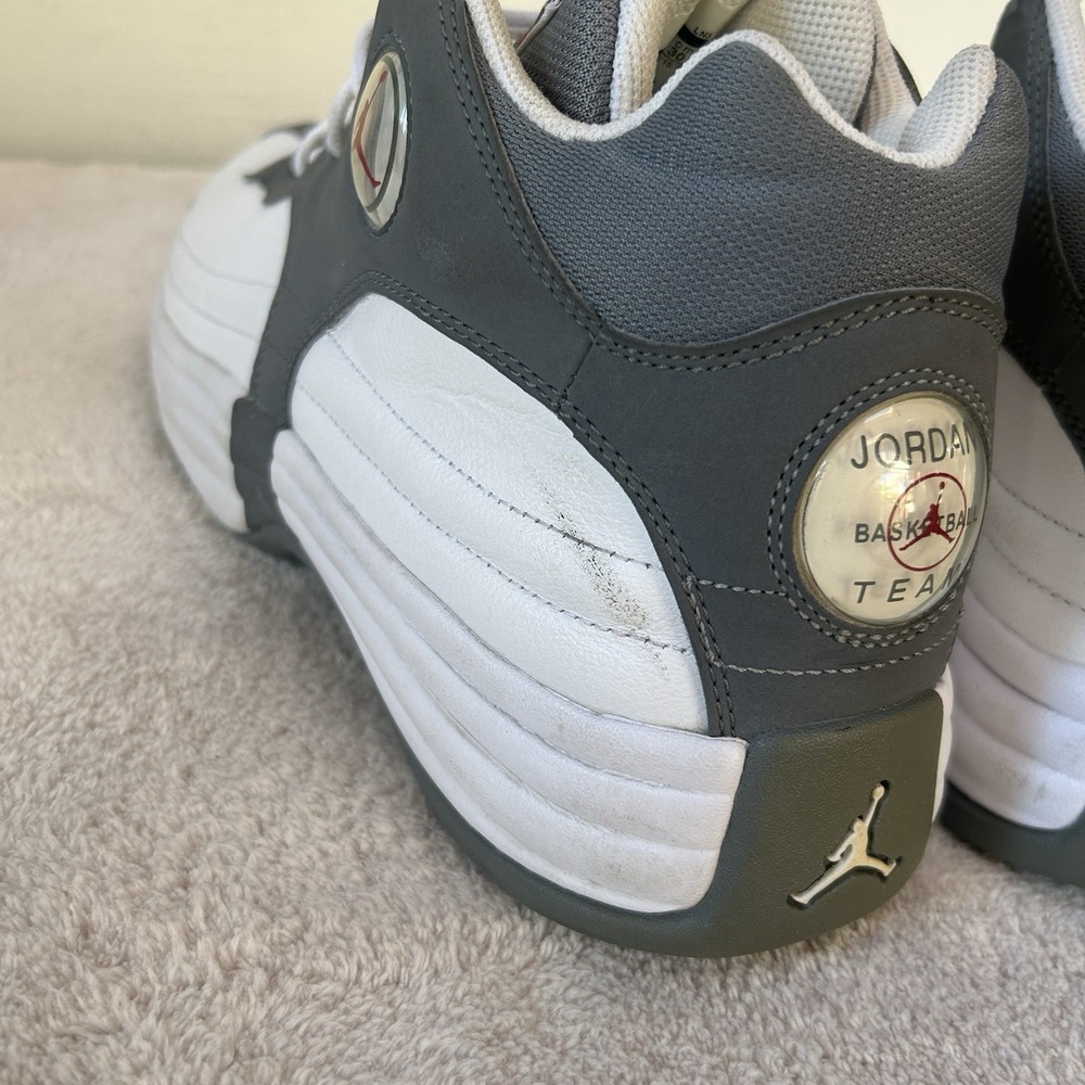 Nike‎ Air Jordan Jumpman Team 1 Retro White Grey 644938-105 Size 12 - Picture 9 of 9